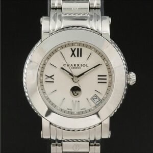 Charriol Arisii P33 Roman Numeral Silver Dial Steel Quartz Wstch